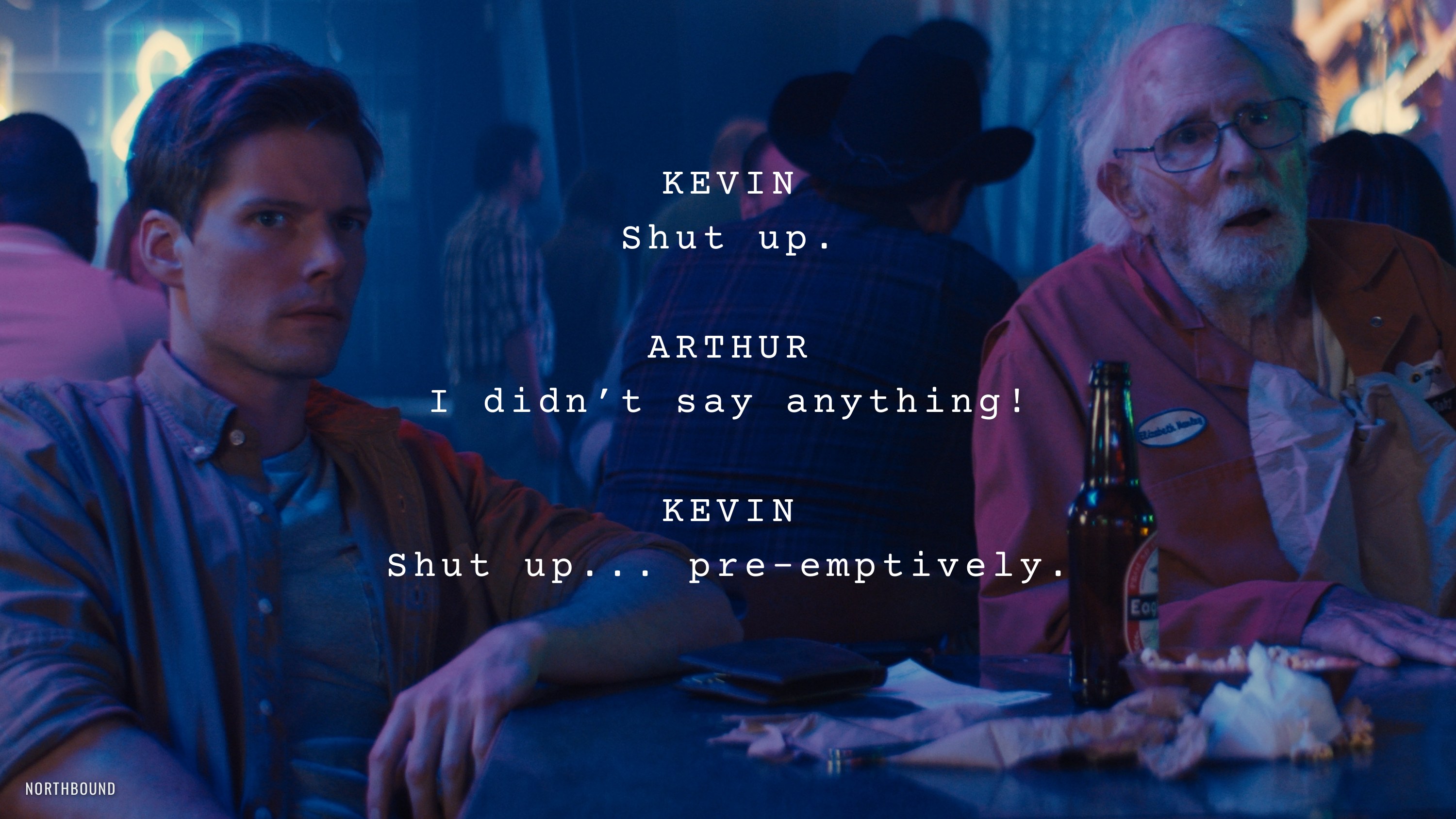 Script excerpt: Adrian tells Arthur what the thong is for