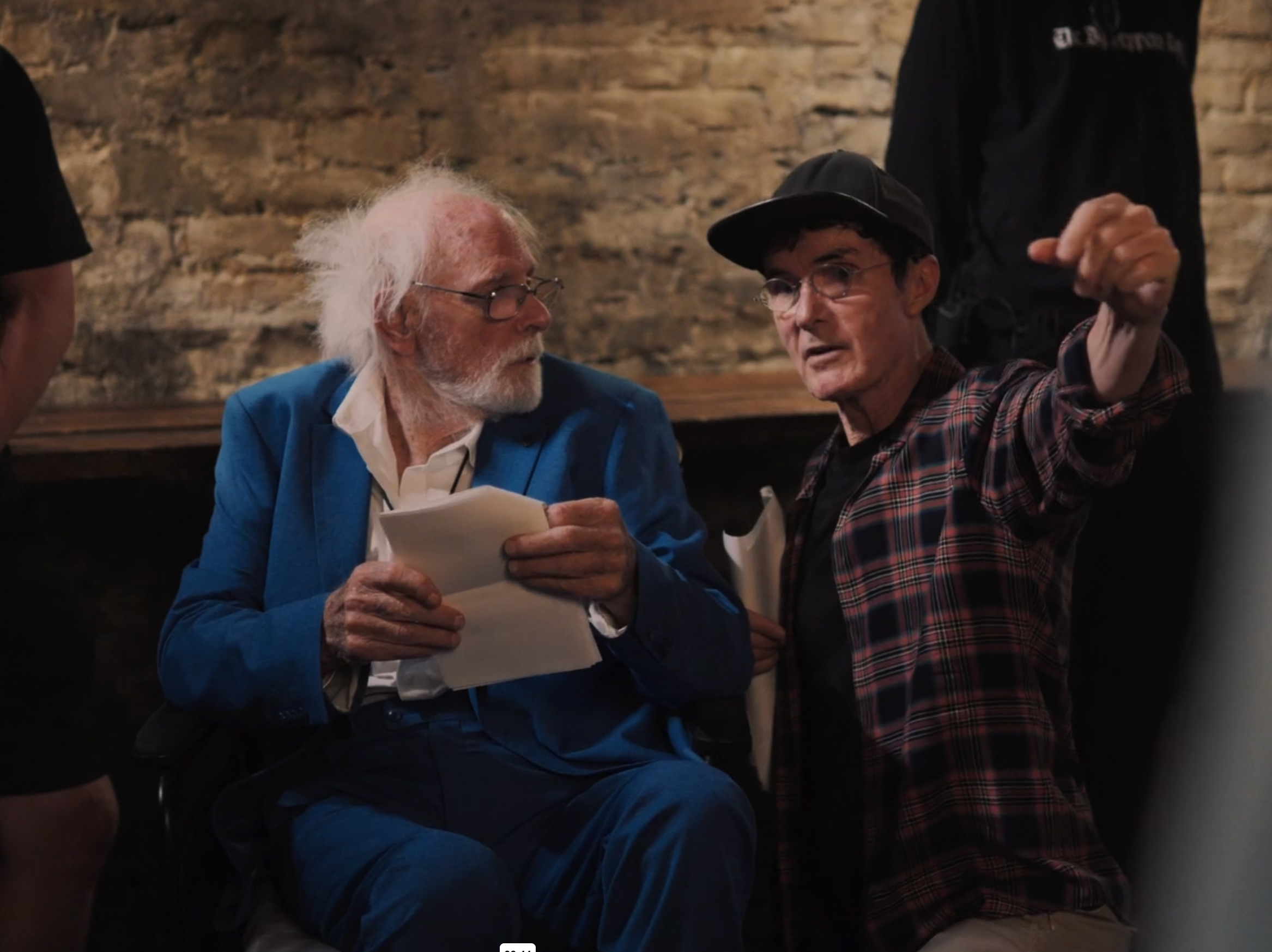 William Scoular directing Bruce Dern on set